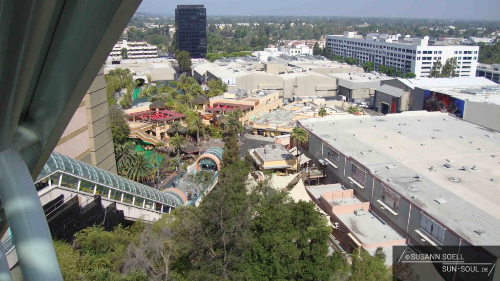 Blick auf den unteren Teil der Universal Studios names Lower Lot